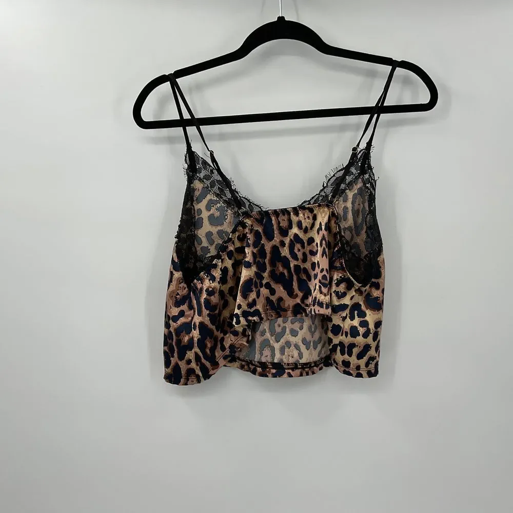 Seven till Midnight Leopard Print Cami &‎ Pant Sleep Set Size 1X/2X (Z93)